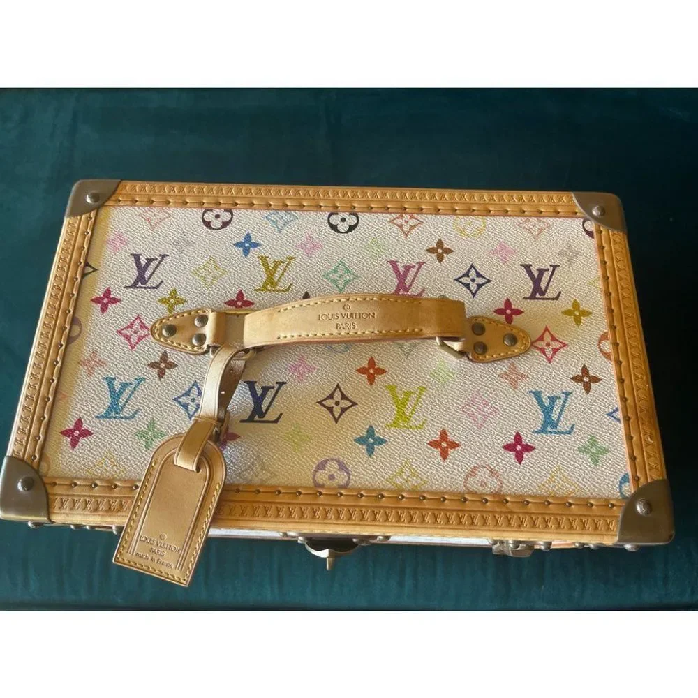 Louis Vuitton Multicolor Boite Pharmacie Monogram Blanc Murakami Trunk LV Case